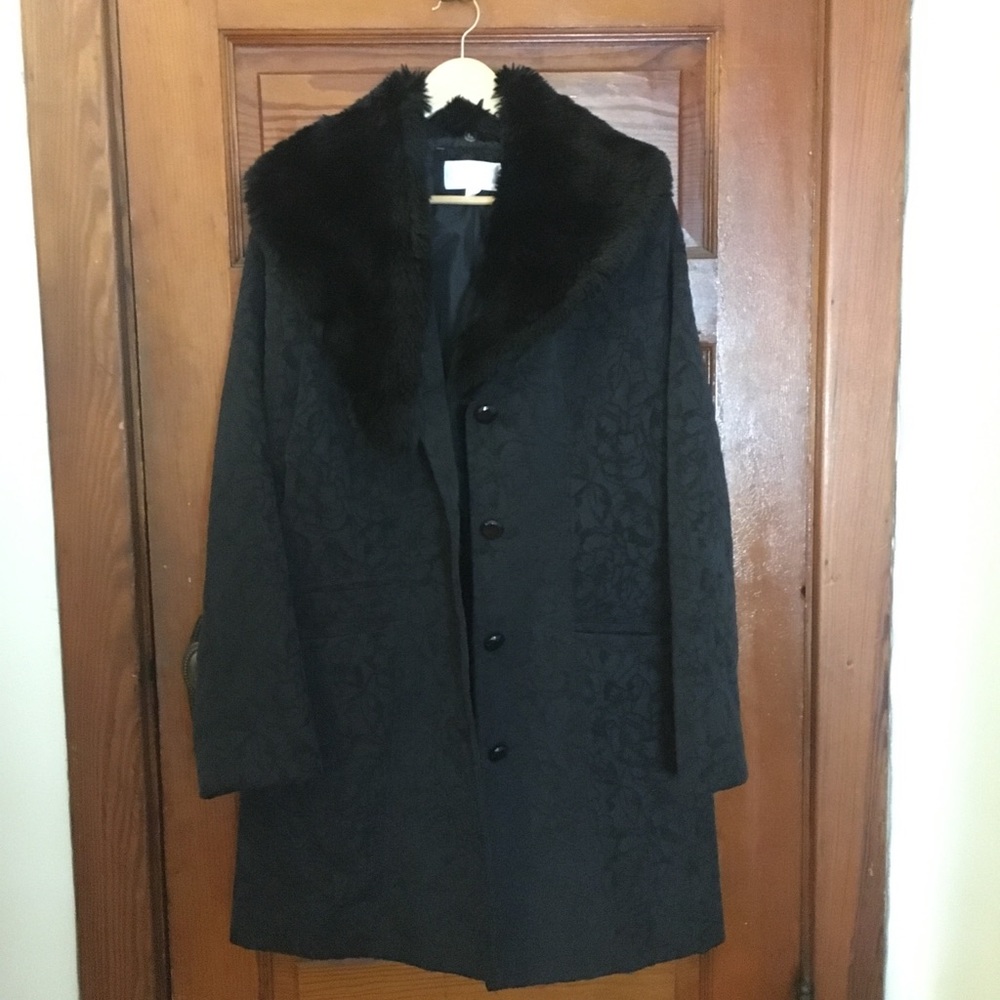 black winter coat